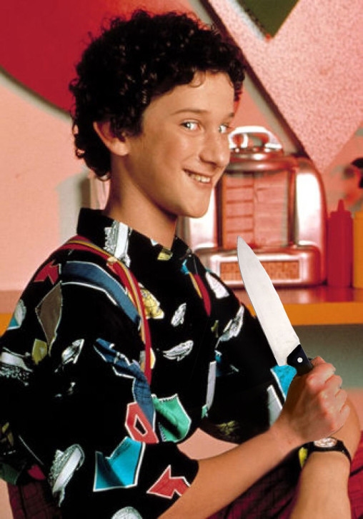 Screech didn't do it. Salty The Pocketknife did.